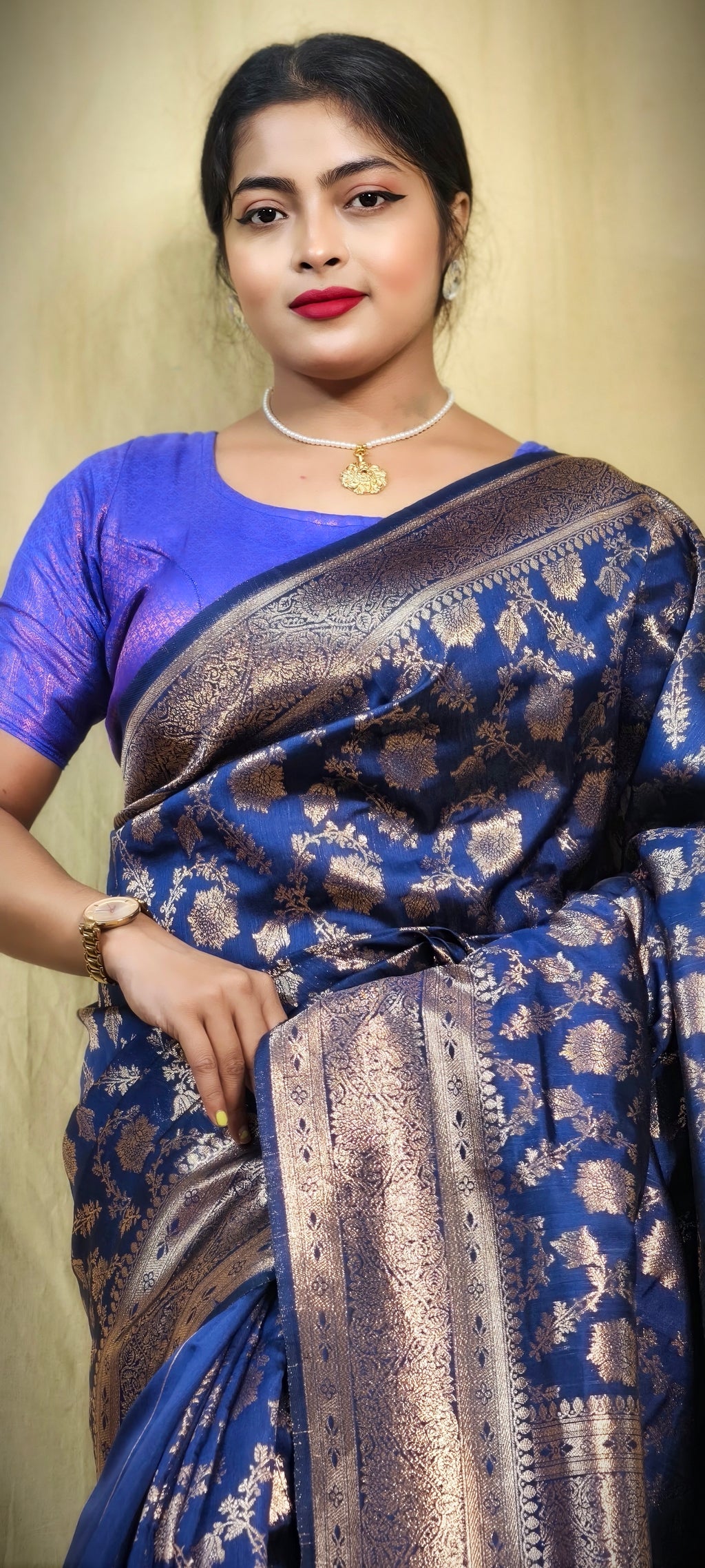 Sarees For Women Kanjivaram Silk Woven Wedding Saree | Diwali Gift Indian Gift Sari & Unstitched Blouse