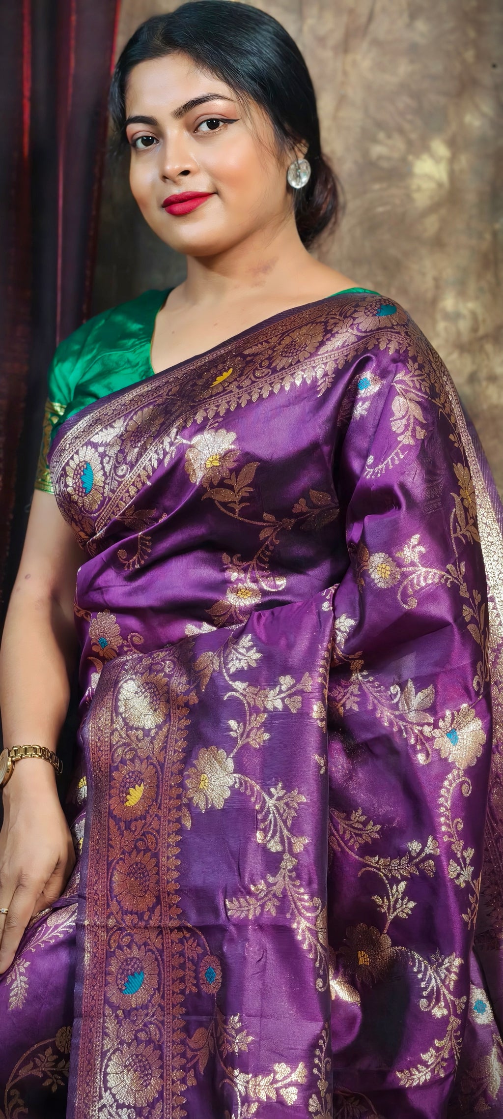 Sarees For Women Premium Banarasi Art Silk Woven Wedding Saree | Diwali Gift Indian Gift Sari & Unstitched Blouse